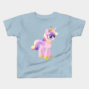 Short Haired Princess Cadance Kids T-Shirt